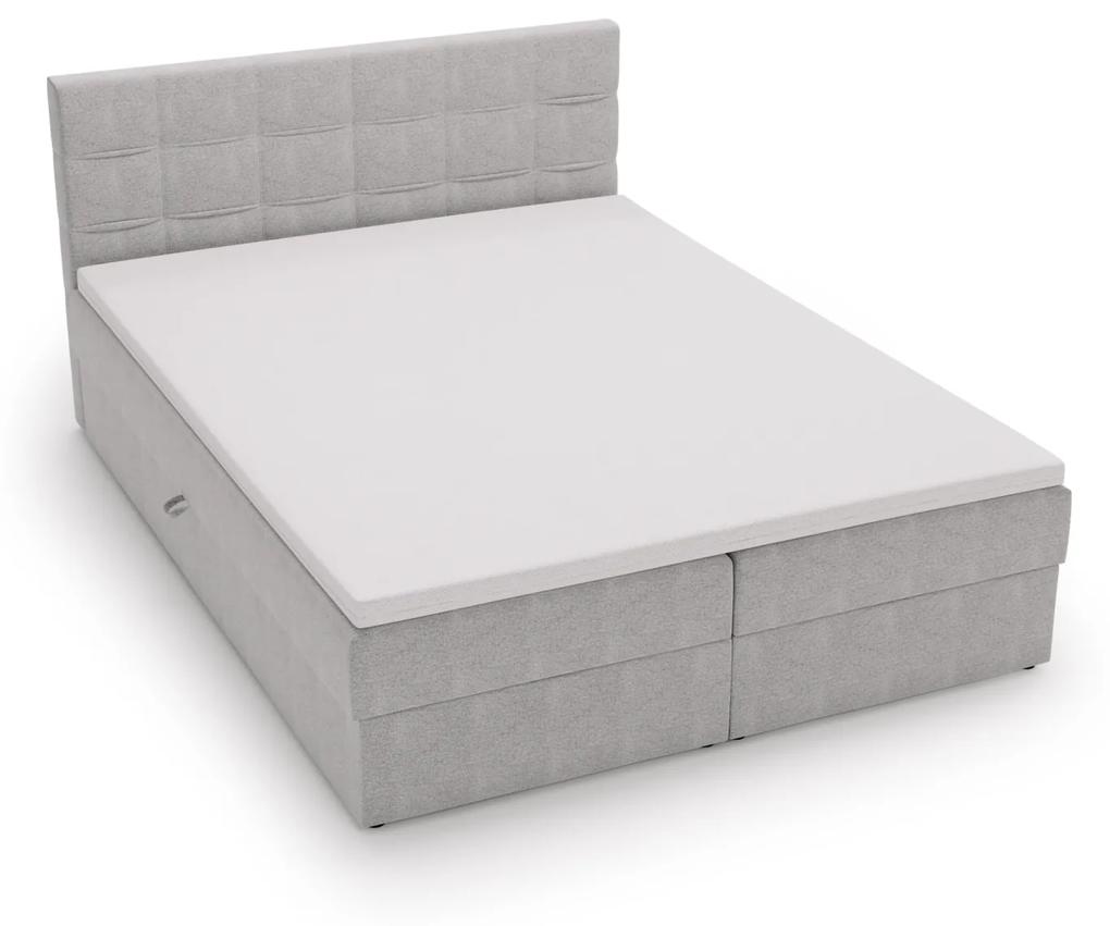 Čalúnená posteľ 180x200 ELSIE 2 s úložným priestorom - antracit