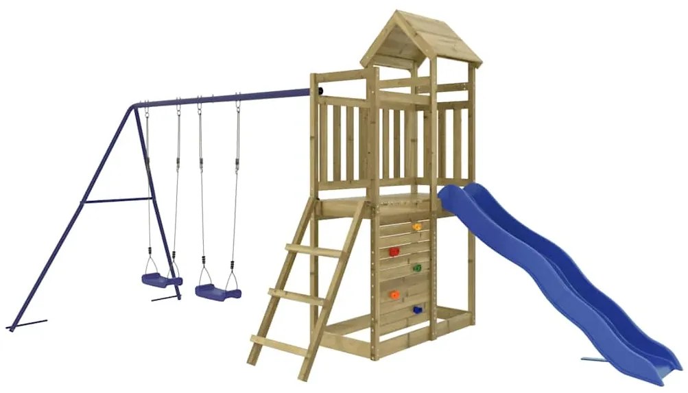 Vonkajšia súprava na hranie impregnovaná borovica