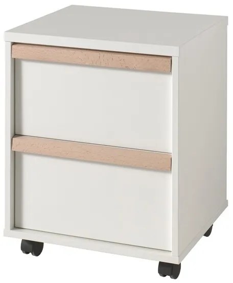 Pojazdný kontajner Molde k písaciemu stolu biela 48cm