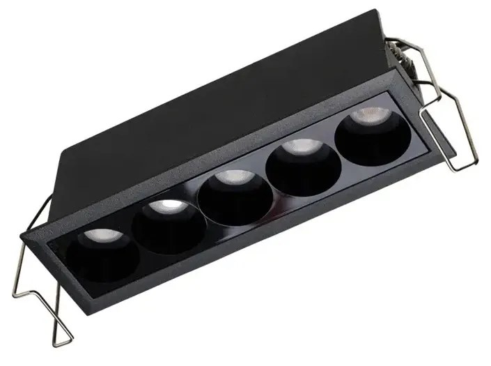 Minimalistické podhľadové svietidlo do sadrokartonu Tetris 14 10W CCT čierna