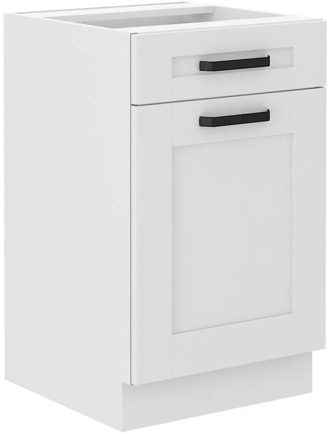 Kuchynská skrinka LUNA biely mat/biely 50d 1f 1s bb