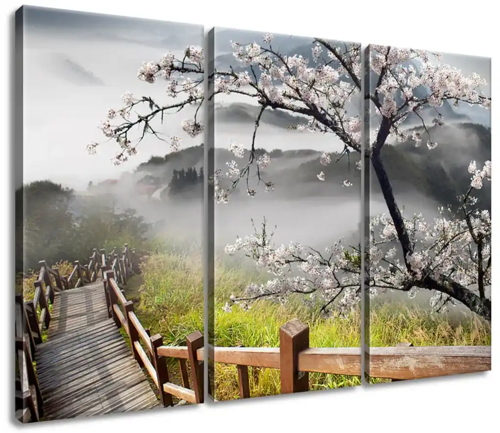 Gario Obraz na plátne Kvitnúca višňa Veľkosť: 90 x 60 cm | BIANO