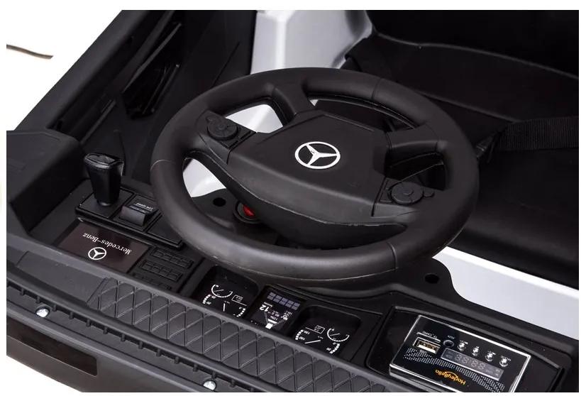 LEAN TOYS Elektrické autíčko - Mercedes Actros - Lakované - Modré - 4x45W - 2x12V 7Ah 2023