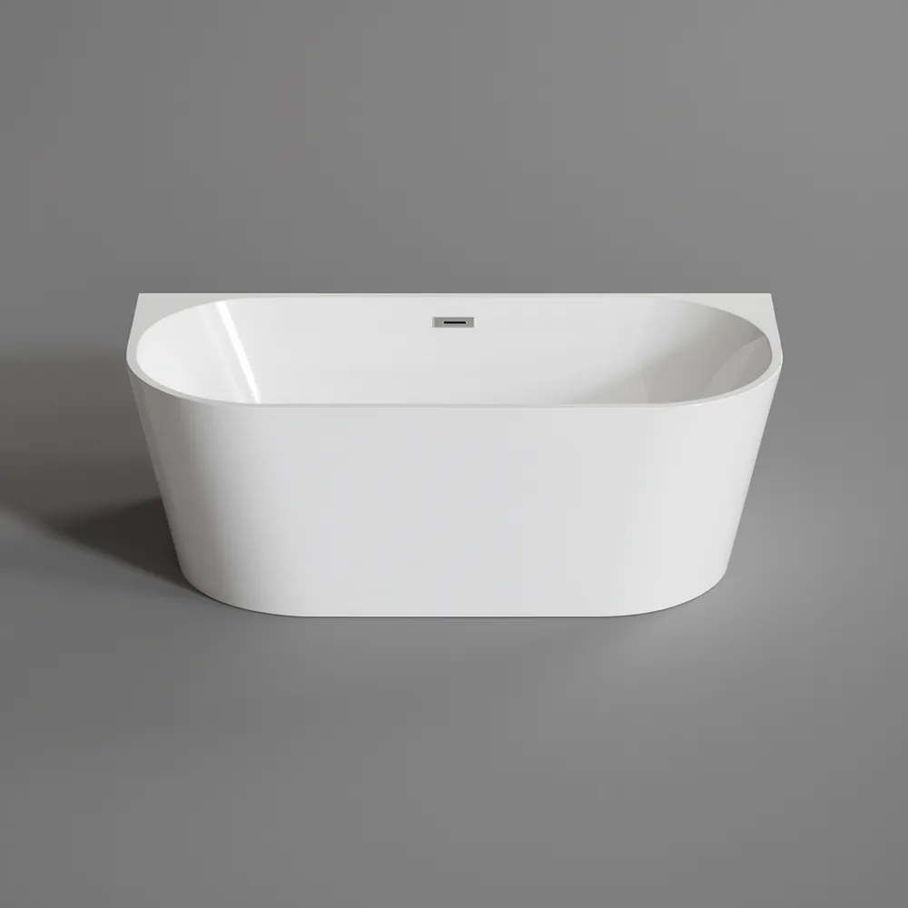 LANA polovoľne stojaca vaňa, pri stene, biela, 170x75x58 cm