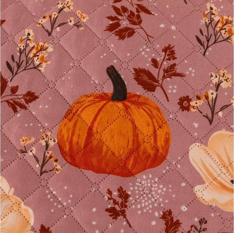 Prehoz na posteľ PUMPKINS ROSAVIE, staroružový Rozmer: 170 x 210 cm