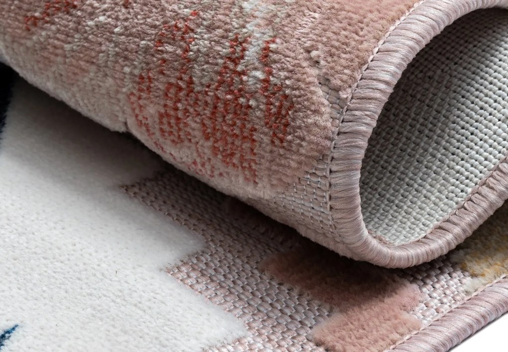 My Flair, Kusový koberec Flora II rosa – na von aj na doma, 80x150, viacfarebná, chodba / predsieň