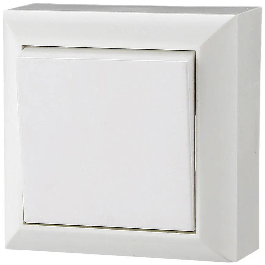 Zvončekový spínač IP20 GAO white 20453