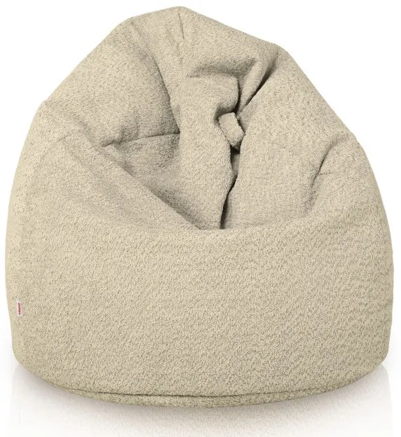 Sedací vak SAKO svetlobéžový bouclé