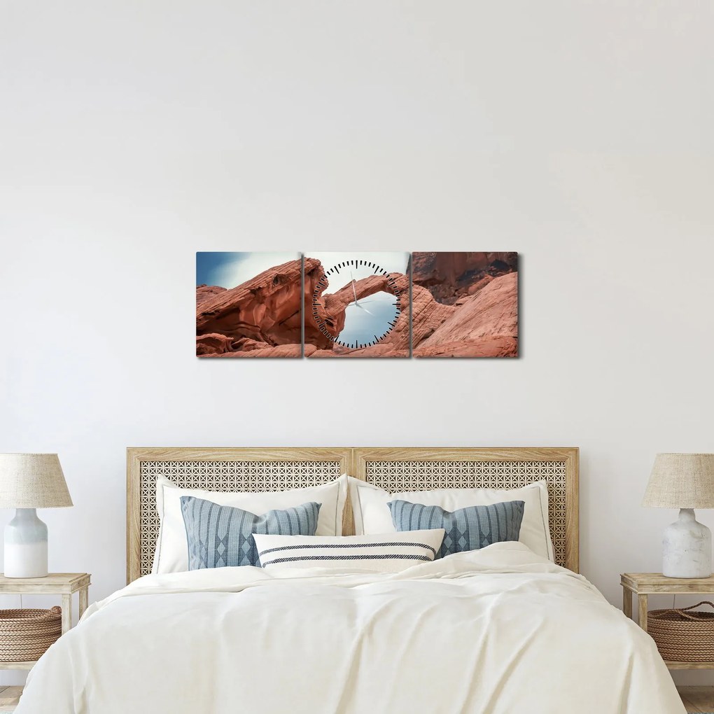 Obraz - Nevada (s hodinami) (90x30 cm)