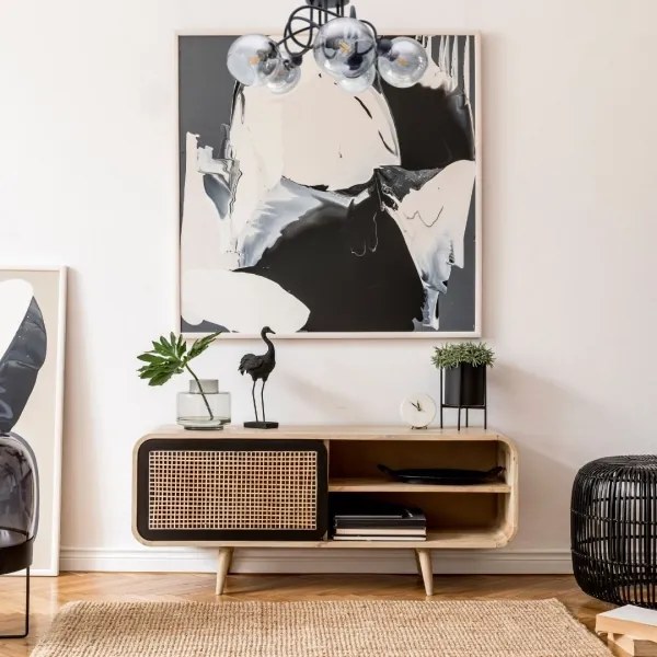 Prisadený luster LATIL 5xE27/60W/230V čierna