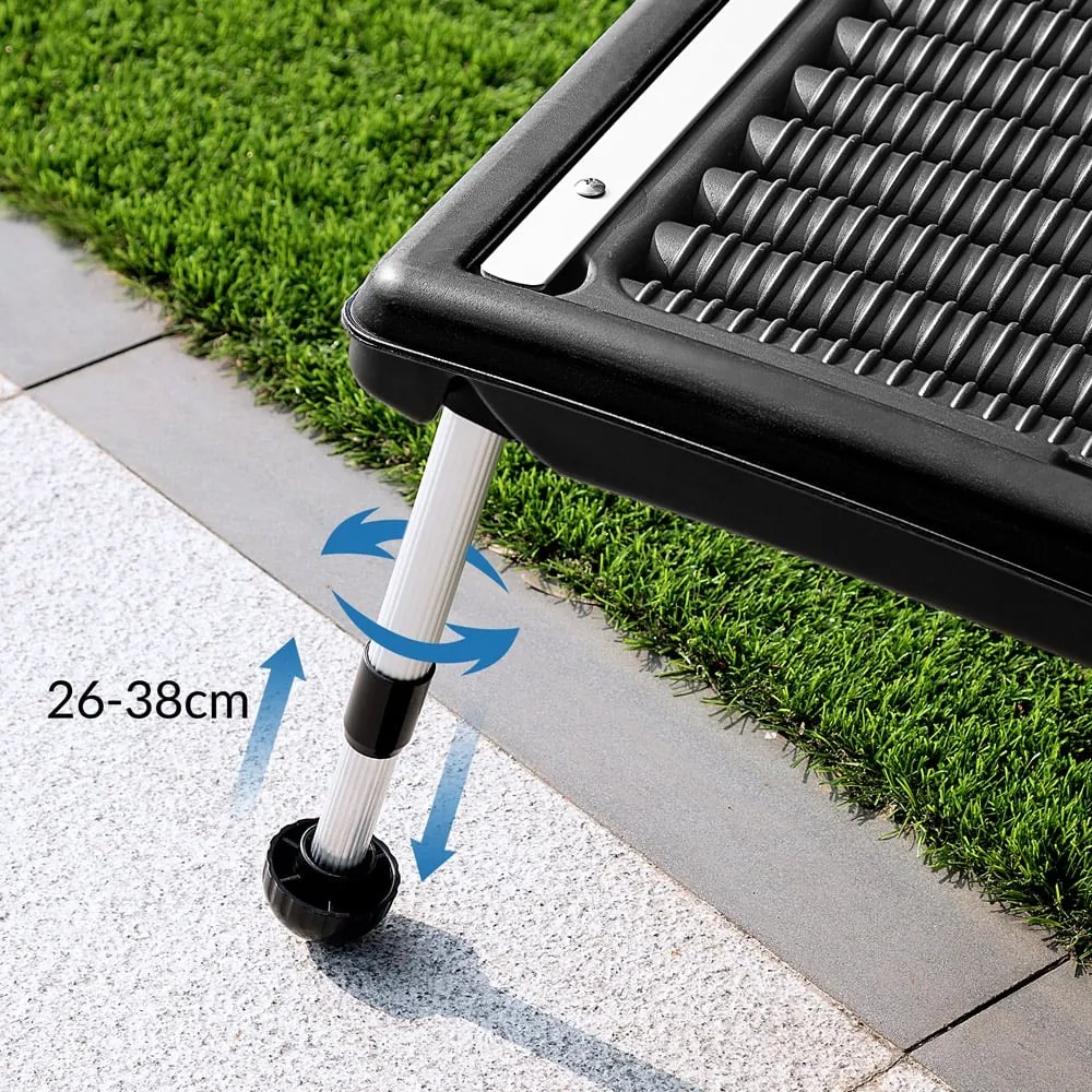 InternetovaZahrada Solárny panel na ohrev vody 112x55x14 cm - antracit