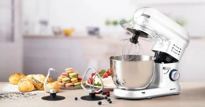 Kuchynský robot s kovovými prevodmi Delimano PRO SM-1519BM biely