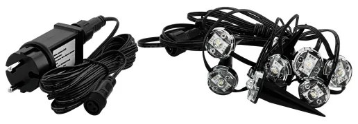 Eglo 98184 - LED Vonkajšia dekoračná reťaz SPINETOLI 9xLED 10m IP65 teplá biela