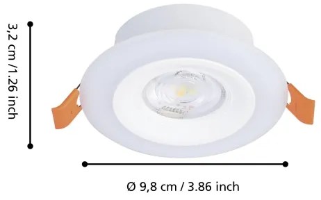 Eglo 901117- Sada 3x LED RGB stmievateľných kúpeľňových svietidiel CALONGE 3,8W/230V IP44 + diaľkový ovládač