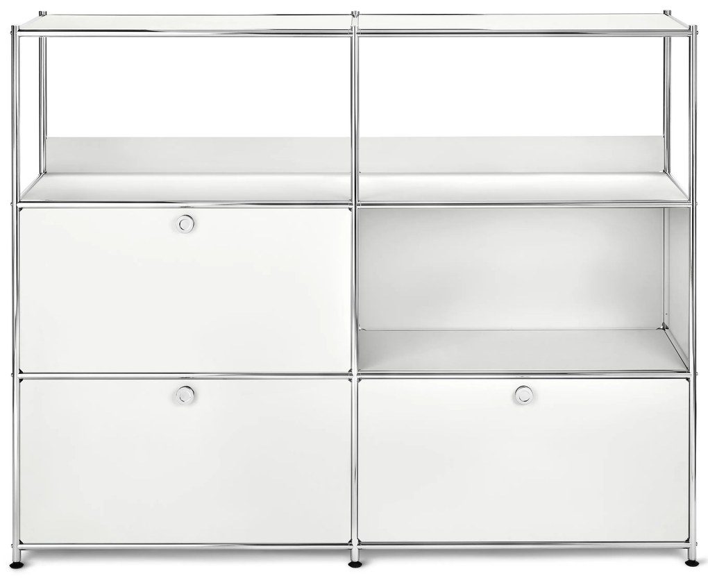 Kovová komoda »CN3« s 2 výklopnými dvierkami a 1 zásuvkou