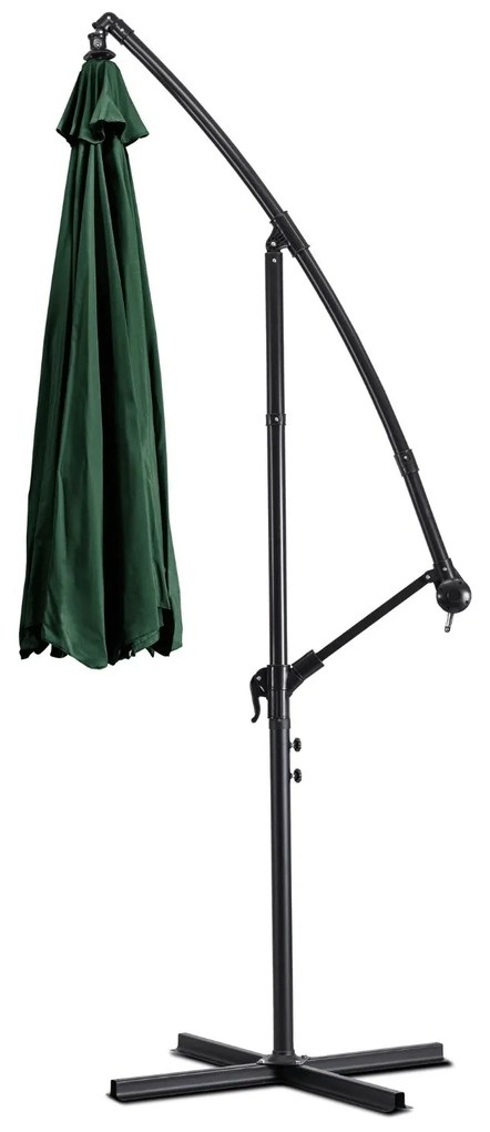 Záhradný slnečník Akron 300 cm zelený