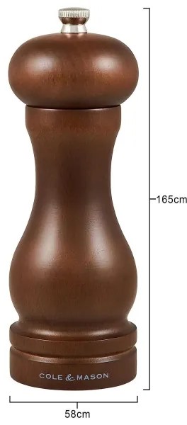 Cole&Mason - Mlynček na korenie CAPSTAN FOREST buk 16,5 cm