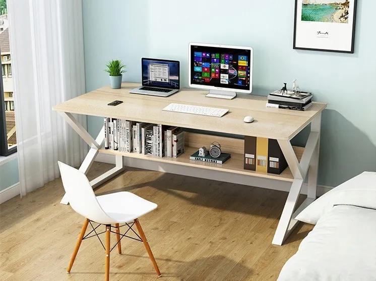 Počítačový a kancelársky stôl s policou 100x60cm