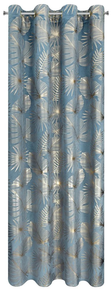 ZATEMŇOVACÍ ZÁVES NA KRÚŽKOCH ARIA 135X250 CM LISTY