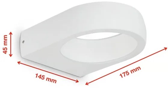 Telefunken 320206TF - LED Vonkajšie nástenné svietidlo LED/7,5W/230V IP44 biela