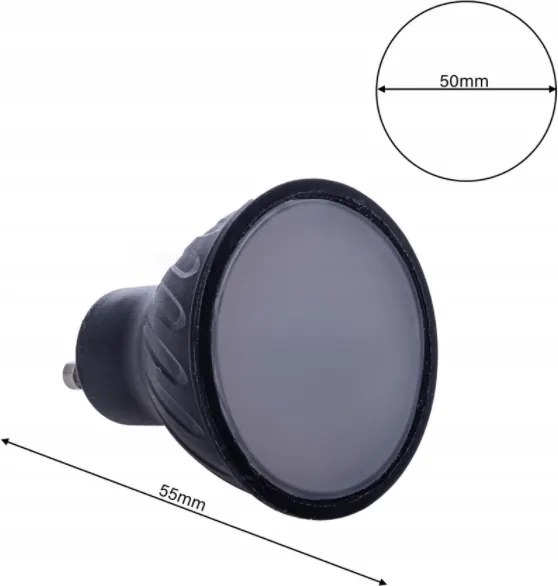 LED žiarovka Tople GU10 teplá biela