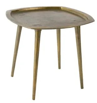 Mosadzný odkladací stolík Dutchbone Abbas, 45 × 45 cm