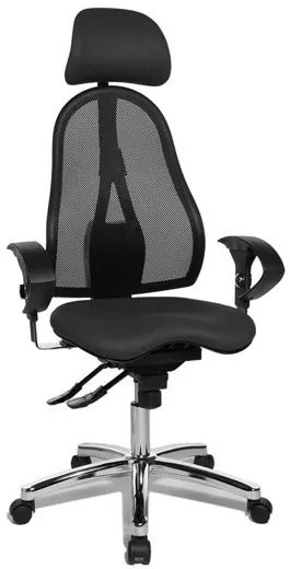 Topstar Topstar - obľúbená kancelárska stolička Sitness 45, plast + textil + kov