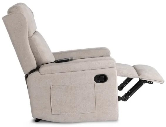 Masážne kreslo ANDREA, bežová látka