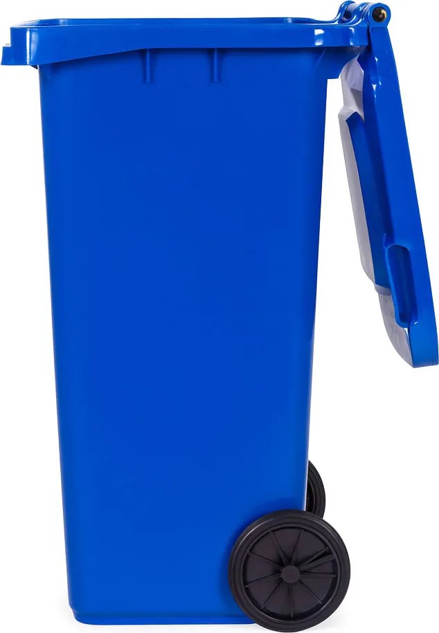 MULTISTORE Odpadkový kôš 120L odpadkový kôš modrý odpadový papier gumové kolieska