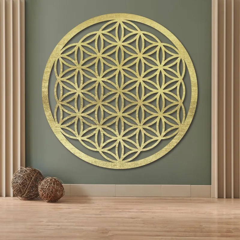 Drevená dekorácia Kvet života – posvätná geometria a mandala na stenu | SENTOP PR0168-akcia20