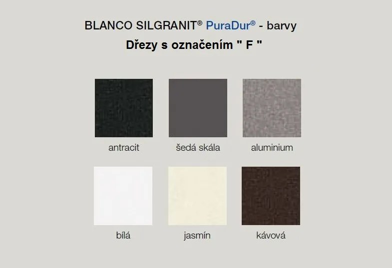 Granitový drez Blanco ZENAR XL 6 S-F DFG. aluminium