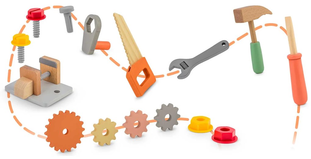 Drevená dielňa s náradím RK-877 Ricokids