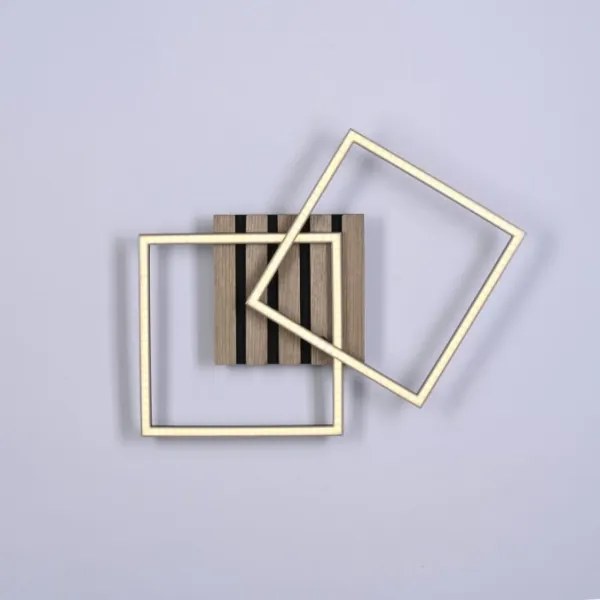 JUST LIGHT. 14053-79 - LED stropné svietidlo AKUSTIKA LED/15W/230V dub/čierna