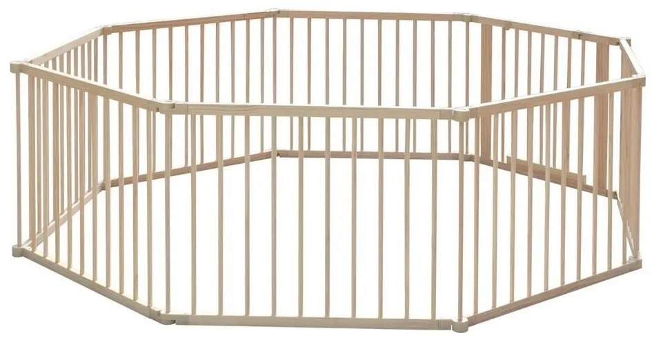 2Kids Toys - Detská drevená ohrádka XXL 210x210 cm béžová