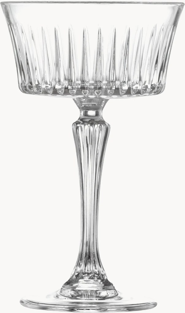 Krištáľové poháre na šampanské Timeless, 6 ks