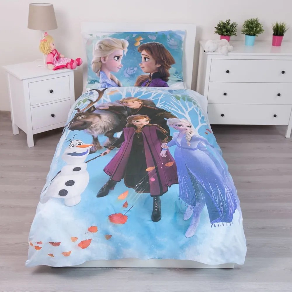 Bavlnená detská obliečka na jednolôžko 140x200 cm Frozen – Jerry Fabrics