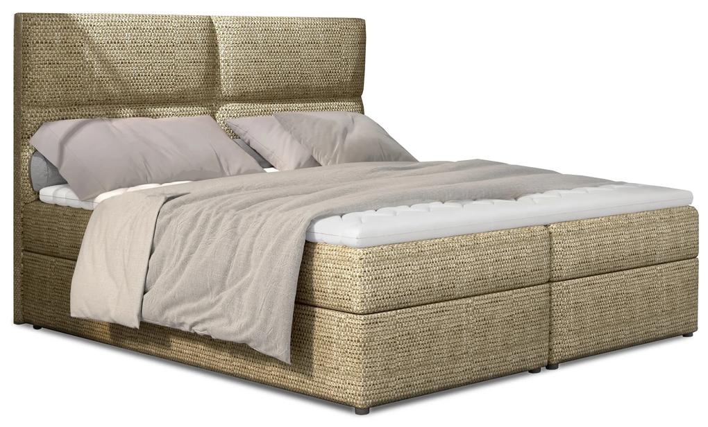 Kontinentálna posteľ 165 cm Alyce (béžová) (s matracmi). Vlastná spoľahlivá doprava až k Vám domov. 1027449