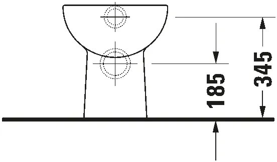 Duravit 21080900002 - Voľne stojace WC D-CODE keramika/lesklá biela