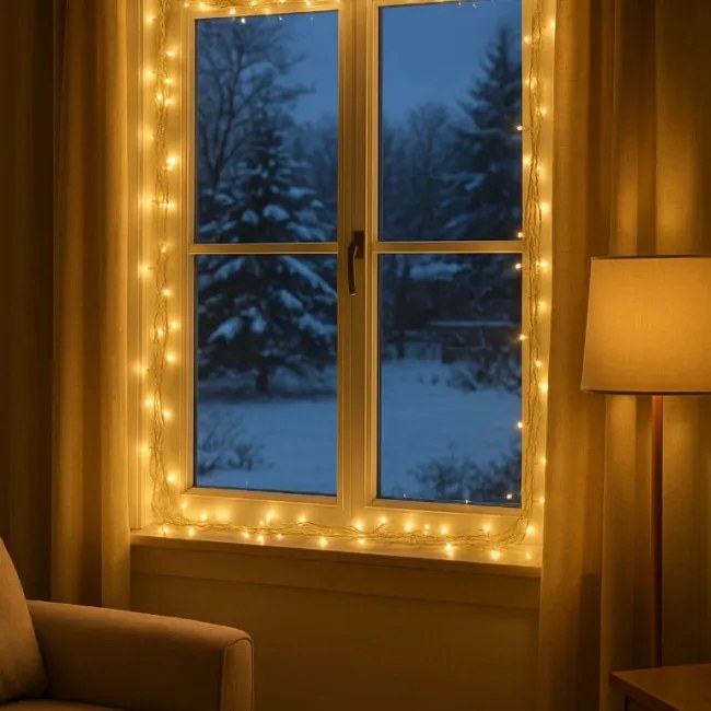 Dekoračné svetielka 320 LED biele