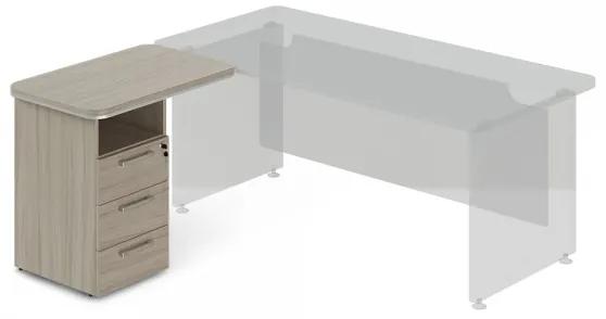 Prístavný kontajner TopOffice 90 x 55 cm, ľavý