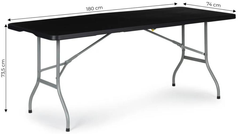 Bestent Cateringový stôl skladací 180cm Black