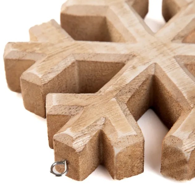 Závesná vianočná dekorácia TIRO vločka 867137