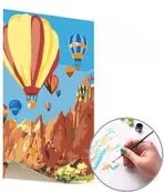 Maľovanie podľa čísel LET BALÓNOM – nízka náročnosť 40x60  cm