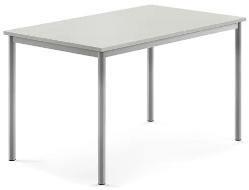 Stôl SONITUS, 1200x800x720 mm, HPL - šedá, strieborná