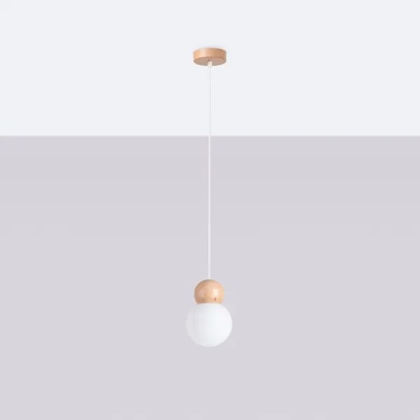 Sollux SL.1390 - Luster na lanku PEKKA 1xG9/8W/230V biela