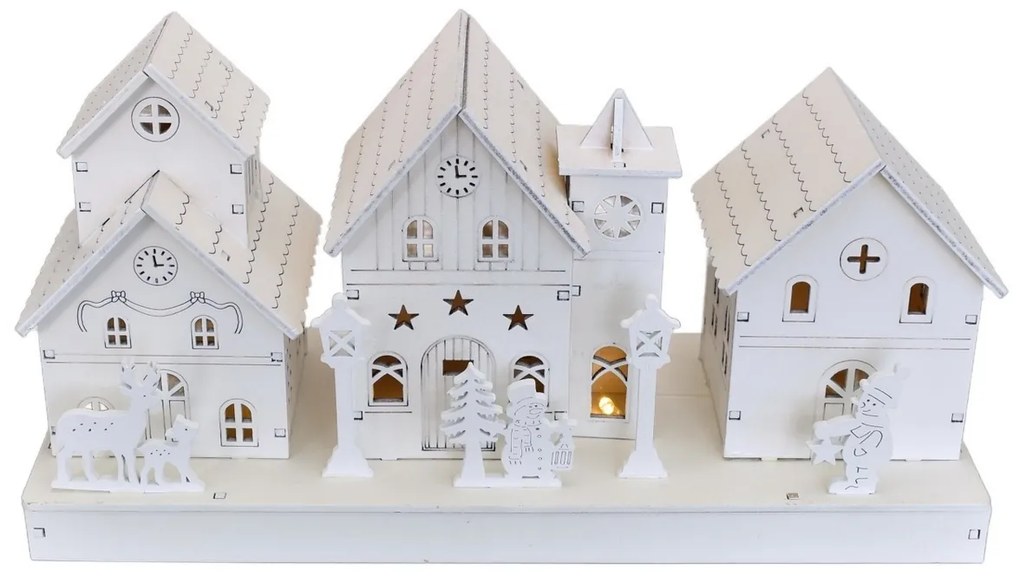 Vianočná svetelná dekorácia Village, 28 x 14 x 11cm, LED