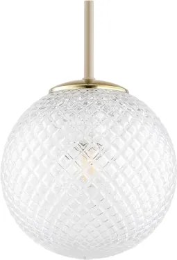 Brilagi - Závesné svietidlo na lanku STELLA 1xE27/60W/230V, priemer 18 cm, béžová/zlatá