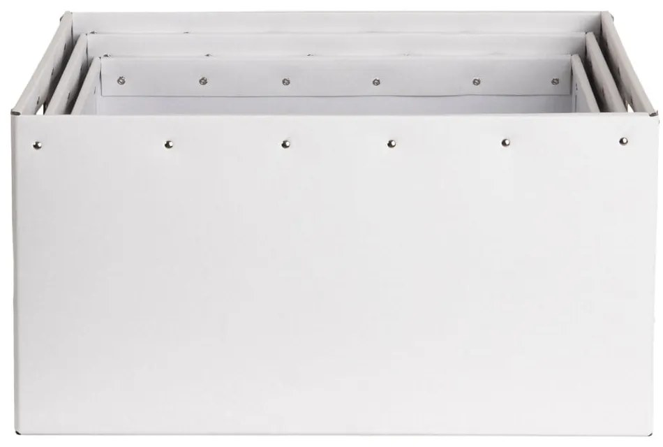 Biele kartónové úložné boxy v súprave 3 ks Ture – Bigso Box of Sweden