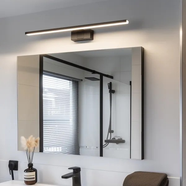 Aigostar - LED zrkadlové osvetlenie do kúpeľne LED/12W/230V 4000K 60 cm IP44 čierne