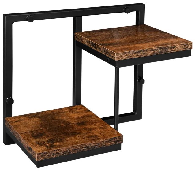 Nástenný stojan na kvety REMUS RUSTIC čierny